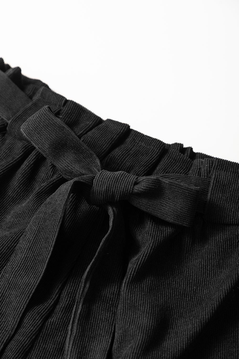 Black Cotton Blend Pocketed Knit Shorts